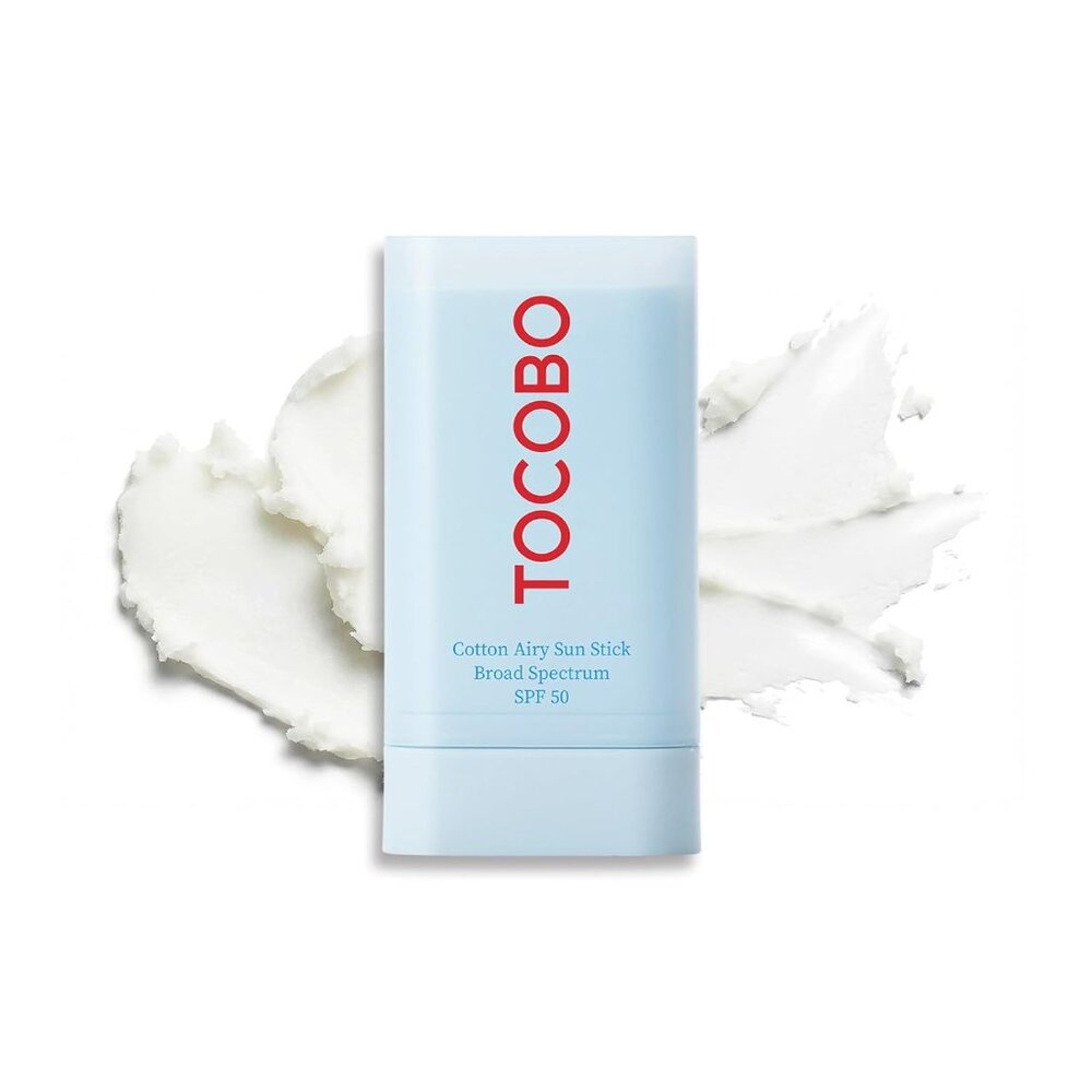 TOCOBO Cotton Airy Sun Stick SPF 50 Broad Spectrum Korean Matte Sunscreen Stick